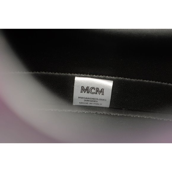 MCM Leather Contrast Logo Mini Crossbody Purse Bag - Picture 11 of 11